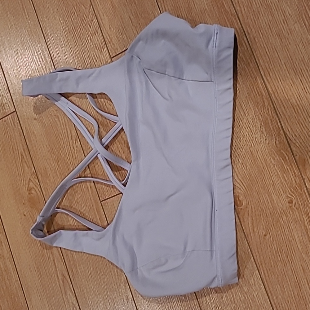 Grey lulu sports bra